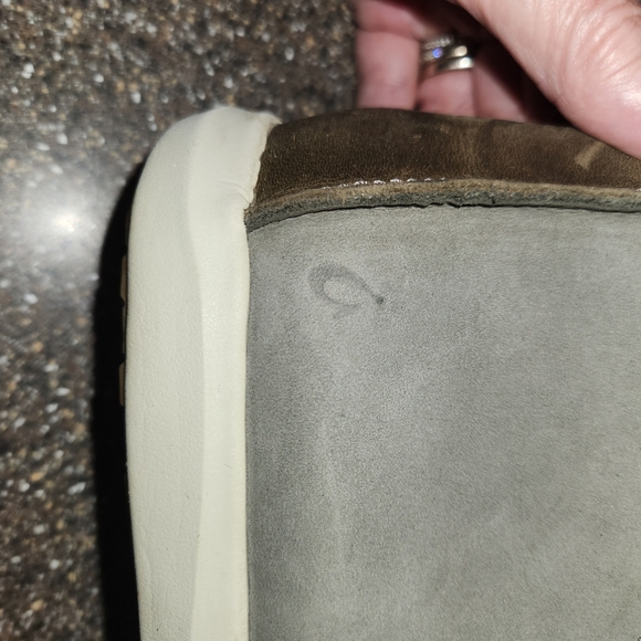 Olukai Hawai'iloa Manu Hope Women's Sneaker Boot Sage Size 7 Leather Slip On - Picture 6 of 7